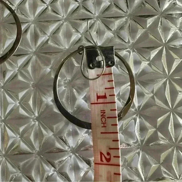 Jewelry Studio Wellfleet Large Eclipse Forged Earrings Sterling Silver - Picture 5 of 8